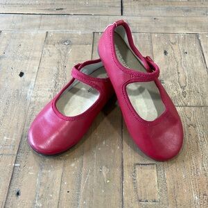 Fleurisse red leather Mary Jane shoes